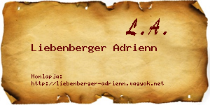 Liebenberger Adrienn névjegykártya